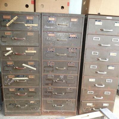 Heavy Duty Commercial File Cabinets (used in workshop) 