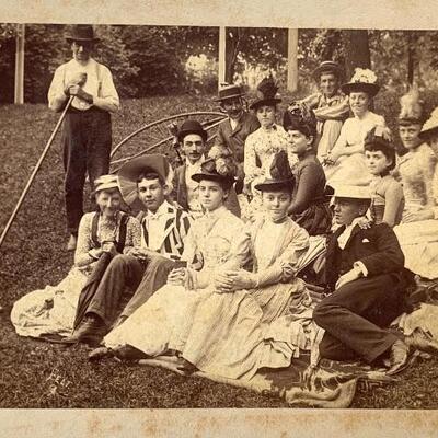 Early photo of New Britain Industrial family members. See description next photo