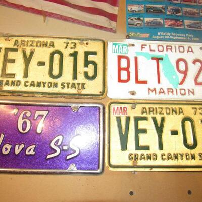 vintage license plates 