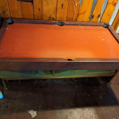 Mid Century Convertible Pool Table Sofa