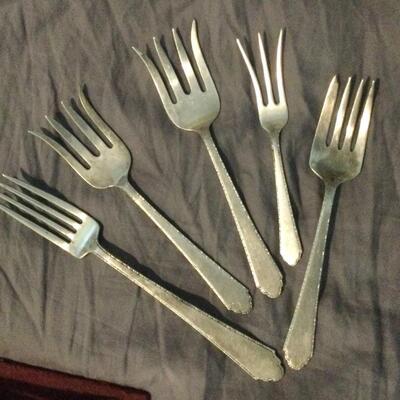 William and Mary assortment of forks