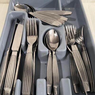 Stainless Flatware Set by Cuisinart in Holder