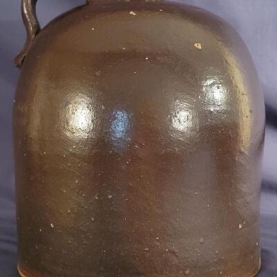 Antique Brown Salt Glaze Moonshine Whiskey Jug