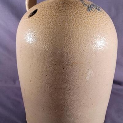 Antique Salt Glaze Stoneware Jug, Maker's Mark