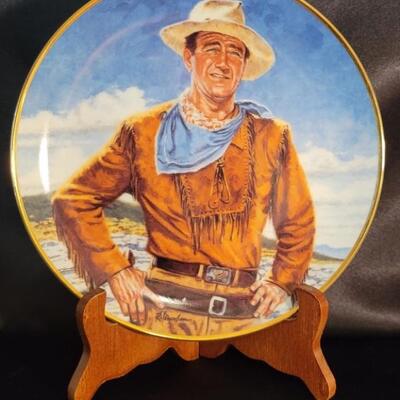 Numbered, Limited Edition John Wayne Plate
