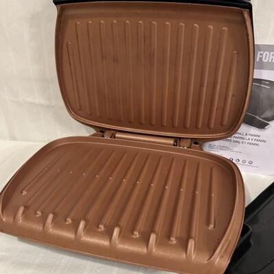 George Foreman Copper Cooking Surface Indoor Grill