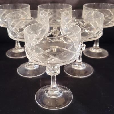 (6) Cristal D'Arques Durand: Crystal Champagne / 6 of 12 in this auction