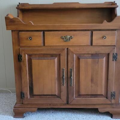 Colonial Hard Rock Maple Dry Sink Cabinet