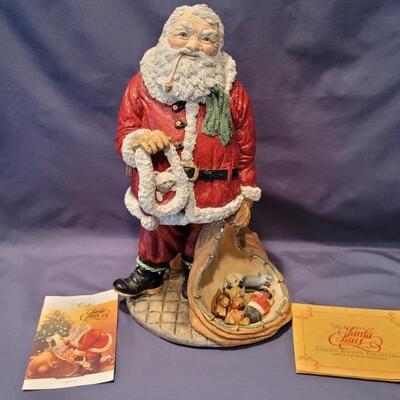 Limited Edition 15in Santa Claus Figurine with COA