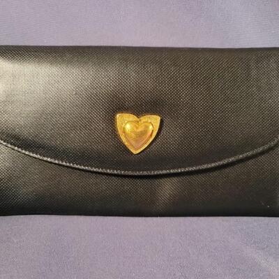 New Escada Leather Wallet w/ Dust Bag, Italian