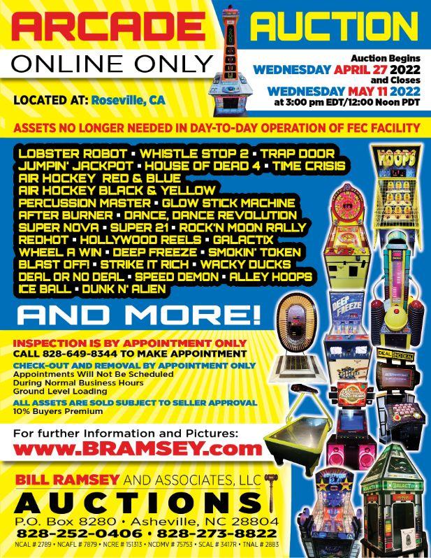 Arcade Auction Roseville, CA