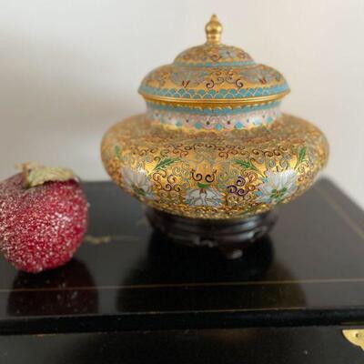 Cloisonne Ginger Jar