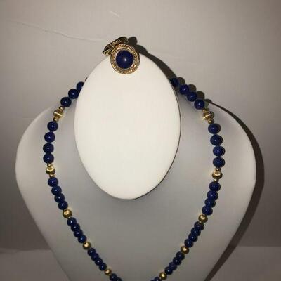 14 K & Lapis 