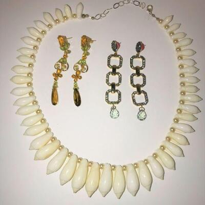 14K ~Sterling & Pearls  