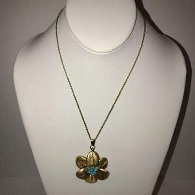 14 K chain & pendant