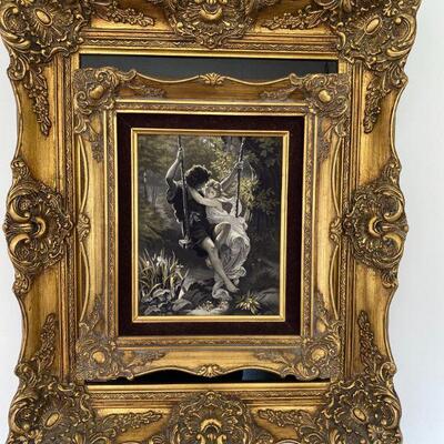 Romantic Victorian Stylized framed gelcee  