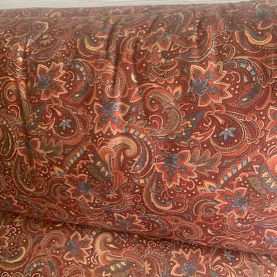 Detail of paisley couch fabric