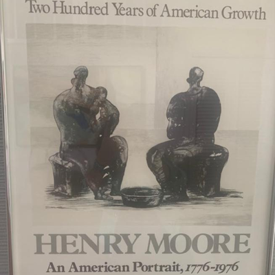 Henry Moore framed poster
