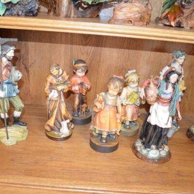 German Carved Figurines 
