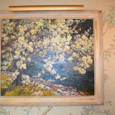 Alan Wolton Signed Oil on Canvas   Angels of Spring 
