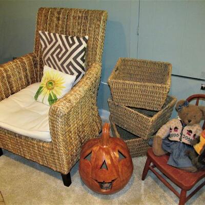 Seagrass armchair