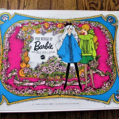 1960s World of Barbie case & dolls