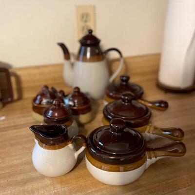 Vintage Brown Covered Stoneware