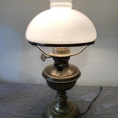 Victorian Brass lamp.