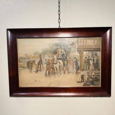Bustling City Street Print