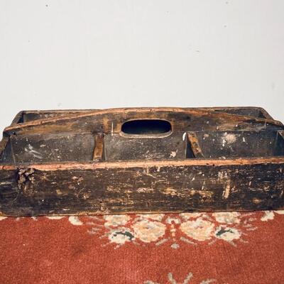 Black Wash Divided Tote
