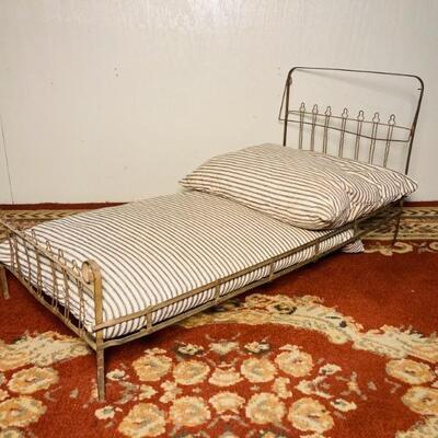 Wire and Metal Doll Bed