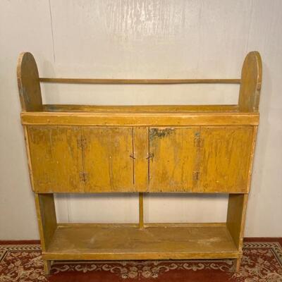Mustard over Blue Bucket Bench