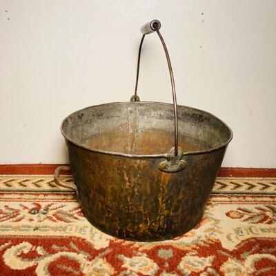 Hammered Copper Bucket