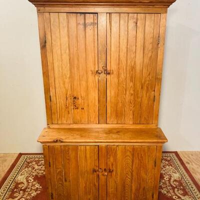 Beadboard Stepback Cupboard