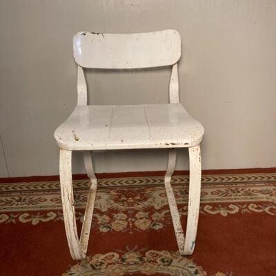 White Metal Chair