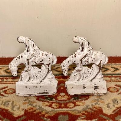 Painted End Of Trail Bookends