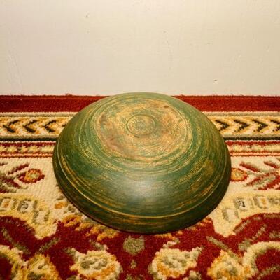 Green Painted Bowl