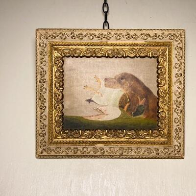 Hunting Dog Oil on Canvas