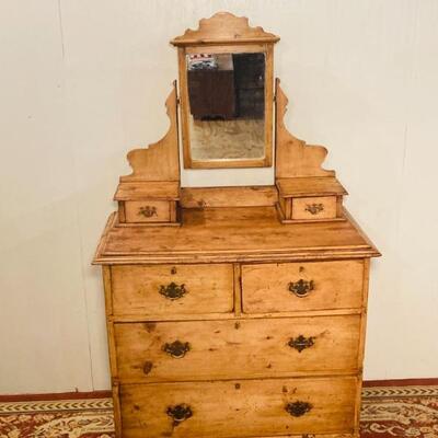 Pine Dresser w/ Mirror