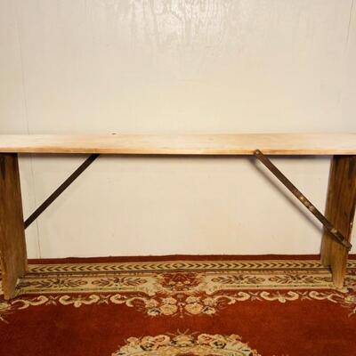 Fold Up Painted Bench