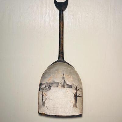 Hand Painted Treen Shovel