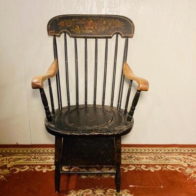 Early Painted Potty Chair