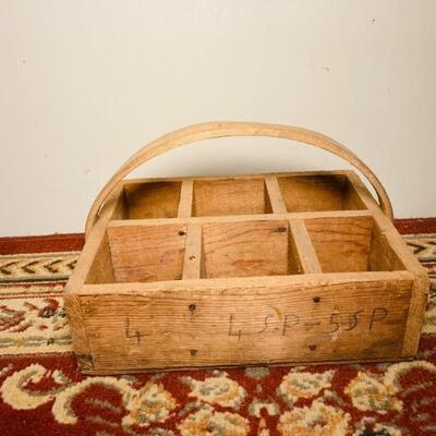 Divided Wood Tote