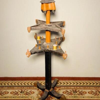 Folk Art Sewing Stand