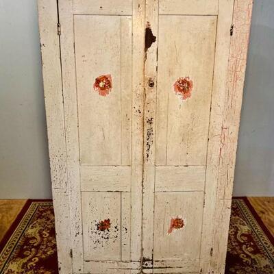 White over PInk Blindfront Cupboard