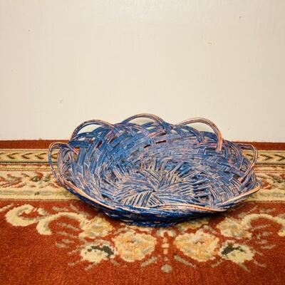 Blue over Brown Basket