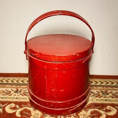 Red Firkin/Sugar Bucket