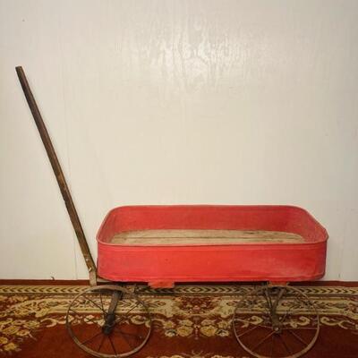 Red Body Wagon- Metal Wheels