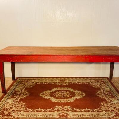 Red Harvest Table w/ Scrub Top