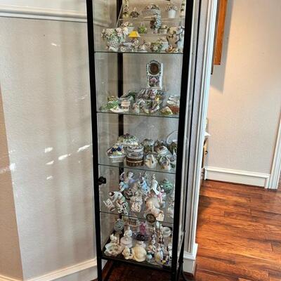 All curio cabinets are for sale!